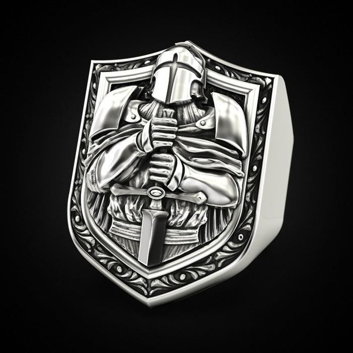 Swolesale Sword Knight Ring de aleación vintage JDC-RS-WN140