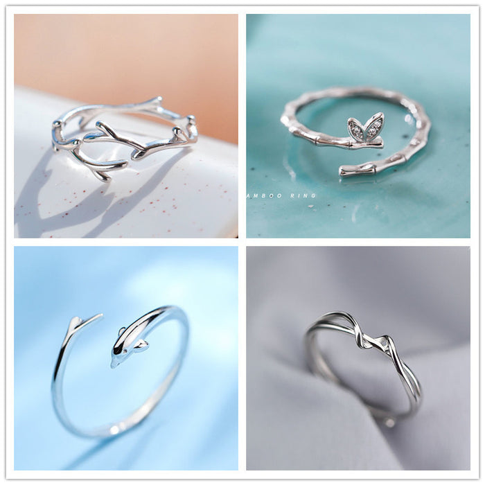 Wholesale Rings S925 Sterling Silver Adjustable JDC-RS-ZhenJ002