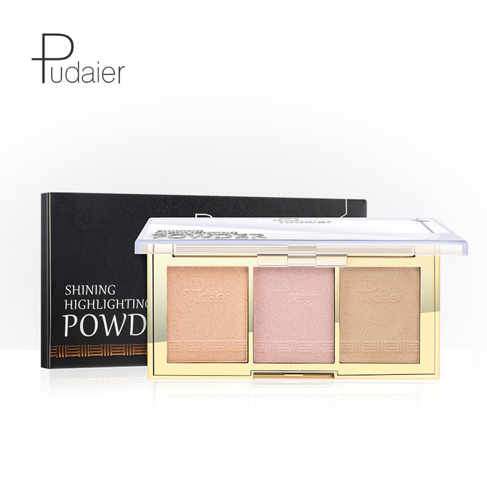 Wholesale Highlighter P 3 Colors Pearlescent Powder Brightening JDC-HT-MKJ005