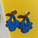Jewelry WholesaleWholesale S925 Silver Alloy Cut Out Wood Bohemian Wave Water Drop Earrings JDC-ES-FX011 Earrings 繁瑆 %variant_option1% %variant_option2% %variant_option3%  Factory Price JoyasDeChina Joyas De China
