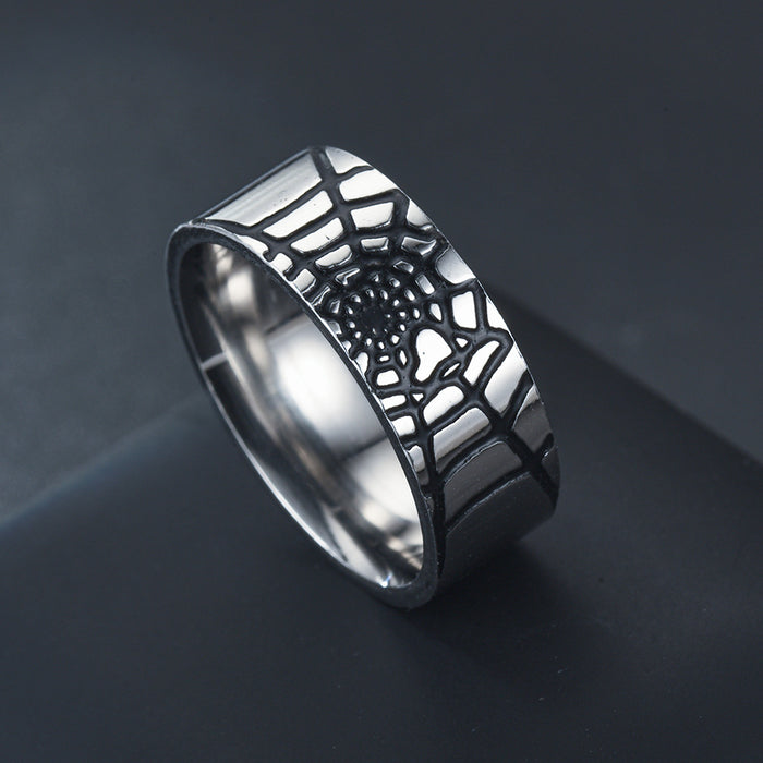 Wholesale Rings Stainless Steel Spider Web JDC-RS-TS152