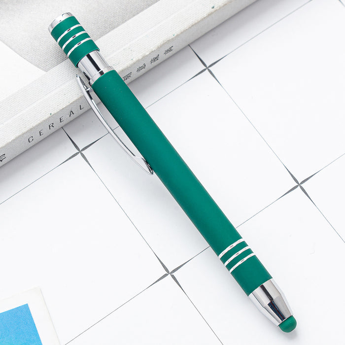 Wholesale Ballpoint Pen Metal Spray Glue Touch Screen Push Aluminum Bar Pen JDC-BP-JingL003