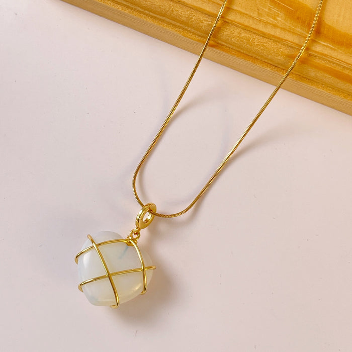 Wholesale Necklace Love Pendant Diamond Peach Heart Shape DIY Winding Necklace JDC-NE-LTLD002