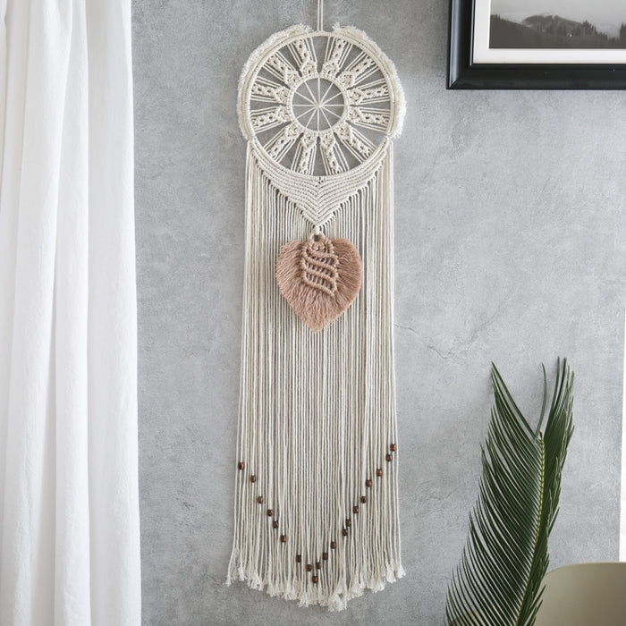 Jewelry WholesaleWholesale Hand Woven Tapestry Home Decor Leaves Dreamcatcher MOQ≥2 JDC-DC-ZH013 Dreamcatcher 佐惠 %variant_option1% %variant_option2% %variant_option3%  Factory Price JoyasDeChina Joyas De China
