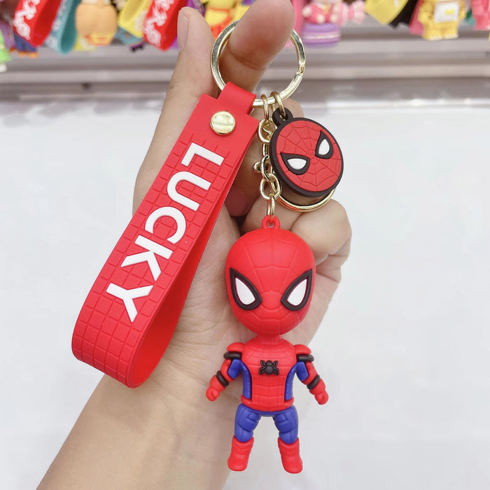 Wholesale Cartoon Spiderman Keychain Figure (M) MOQ≥5 JDC-KC-JuShu015