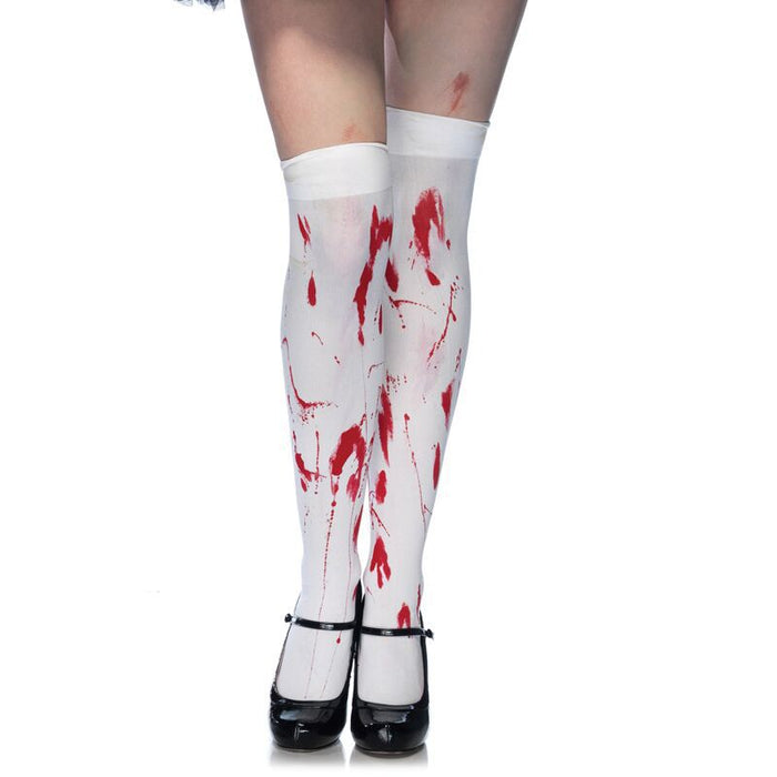 Wholesale Socks Polyester Halloween Ball Horror Bloody Nurse Socks MOQ≥2 JDC-SK-Shuangniu003