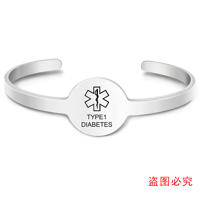 Wholesale Stainless Steel Lettering Bracelet MOQ≥2 JDC-BT-GangGu015