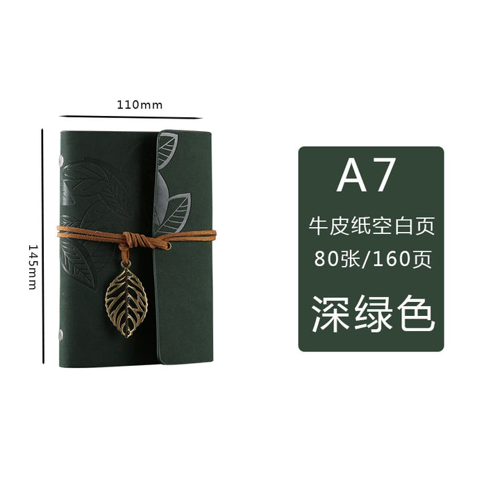 Wholesale Notebook PU Leather Kraft Paper Leaf Loose Leaf MOQ≥2 JDC-NK-BoKe003
