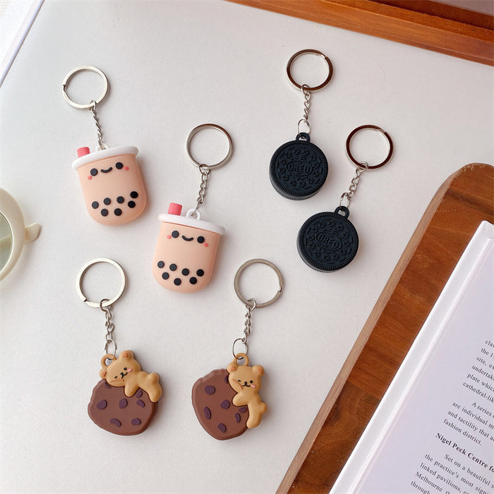 Wholesale Keychains Silicone iPhone AirTag Protector Case JDC-KC-ChaoX001