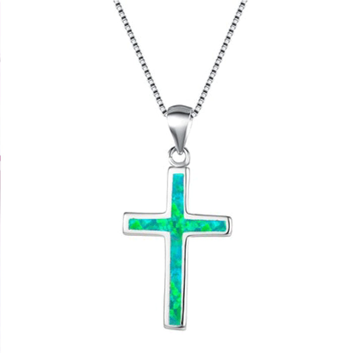 Wholesale New Cross Pendant Ladies Necklace JDC-NE-XunO004