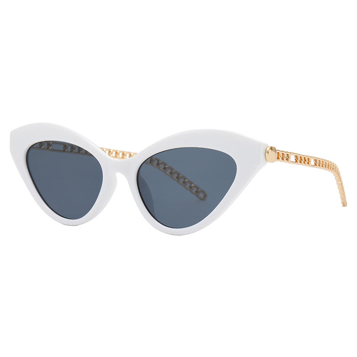 Wholesale Sunglasses Resin Cat Eye Metal Mix Holder MOQ≥2 JDC-SG-KaN014