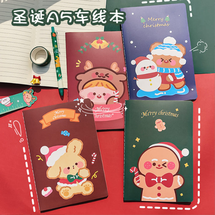 Wholesale Notebook Paper Christmas Cartoon Notepad JDC-NK-KuY001