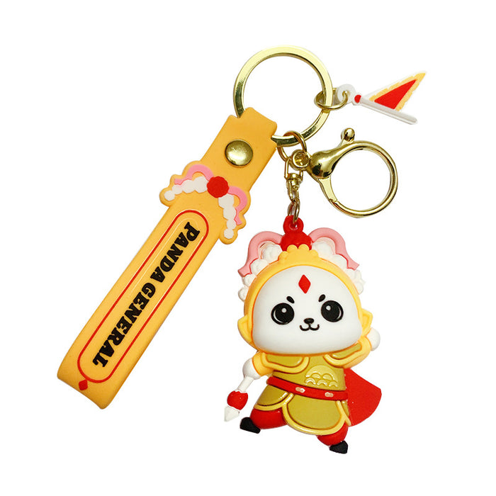 Wholesale Keychains For Backpacks National Chao Peking Opera Panda Doll Keychain JDC-KC-OShi026
