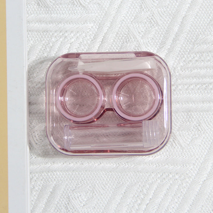 Wholesale Plastic Contact Lens Case Portable Transparent Mini MOQ≥2 JDC-GA-Qingdu001