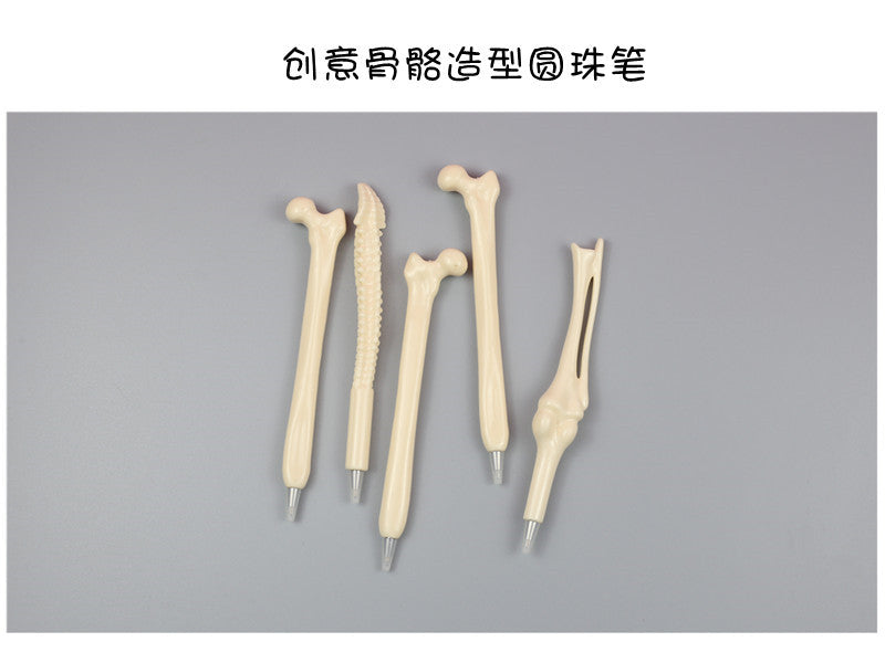 Pen de bolígrafo al por mayor plástico Creative Bone Forma Gel Pen JDC-BP-WANGL001