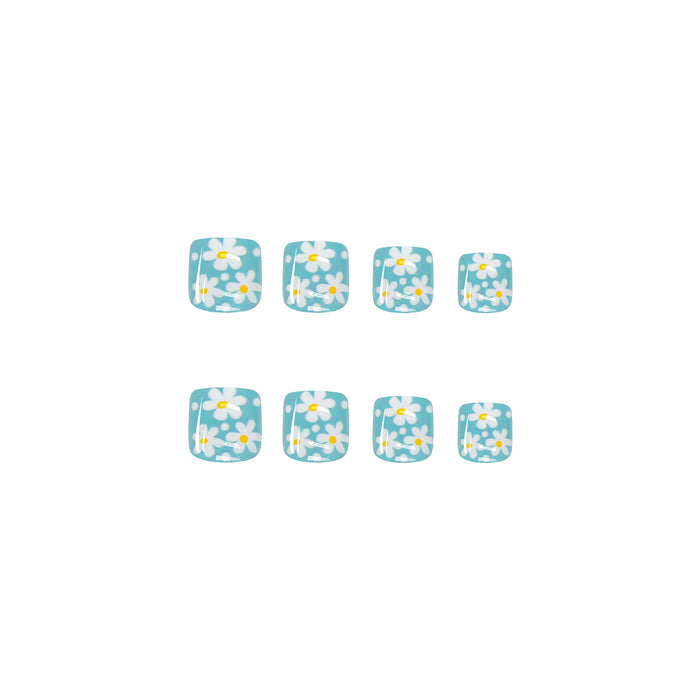 Azul al por mayor arrugado chrysanthemum Patch Patch Wearable 24 PCS Box JDC-NS-QIH014