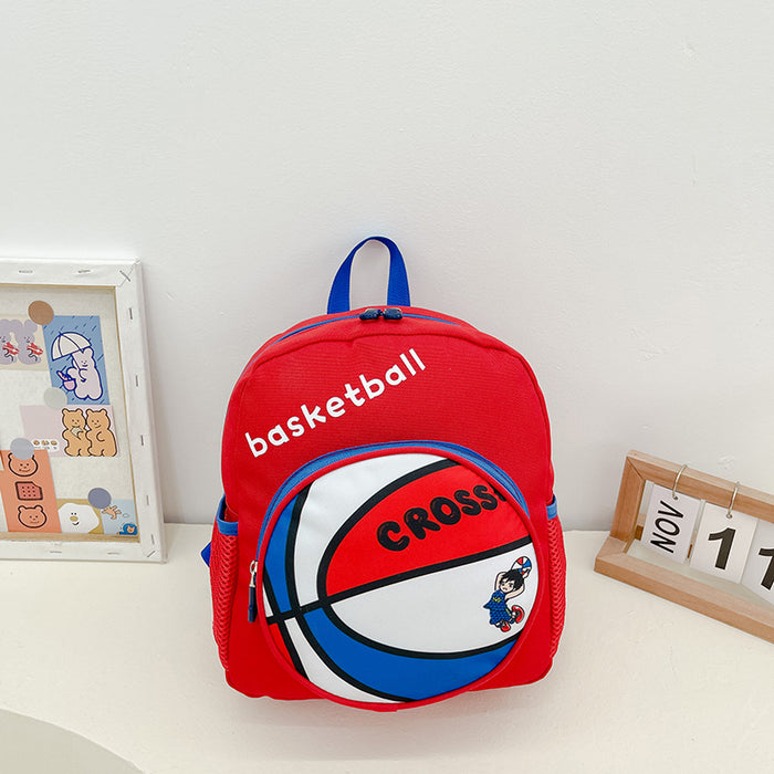 Wholesale Boys Basketball Children's School Bag Cartoon Handsome Backpack (M) JDC-BP-Kayao001