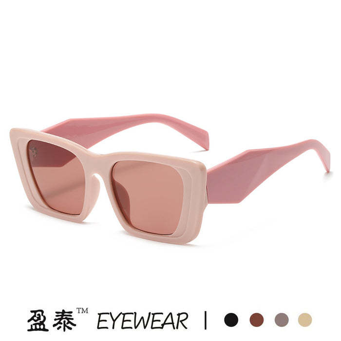 Wholesale Sunglasses PC Retro Irregular Cat Eye JDC-SG-YuX010