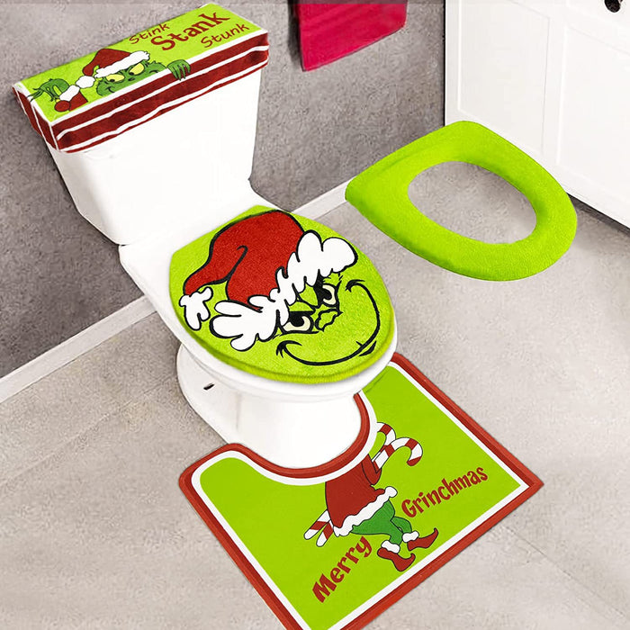 Wholesale Christmas Toilet Seat Ottoman Decoration (M) MOQ≥2 JDC-DCN-Panx003