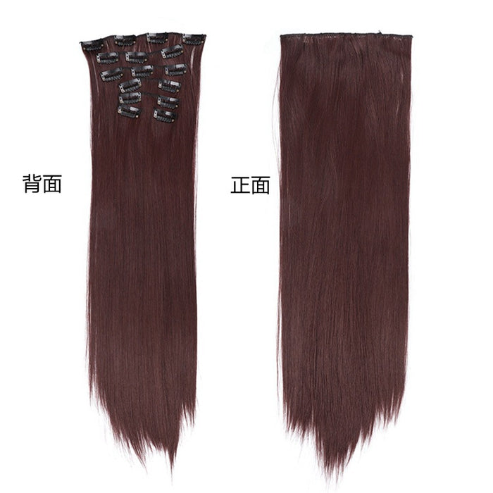 Extensiones de cabello liso largo al por mayor 16 clips 7 conjuntos de clips 55cm JDC-WS-LUQ002