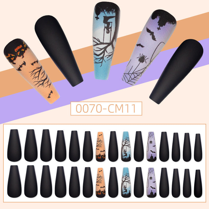 Wholesale nail pieces Halloween Cartoon A box of 30 pieces JDC-NS-anm001