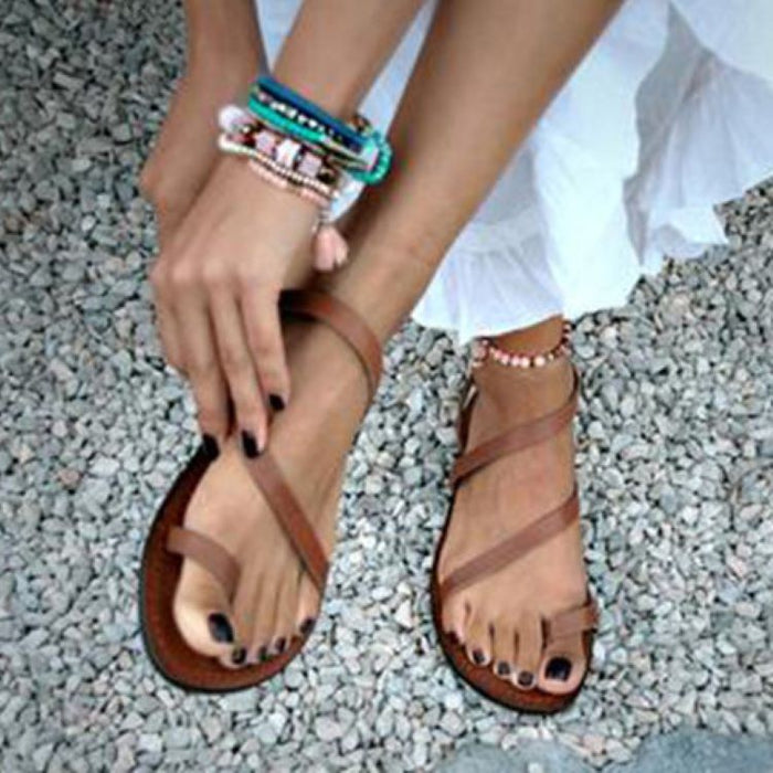 Wholesale new summer flat sandals JDC-SD-QianH026