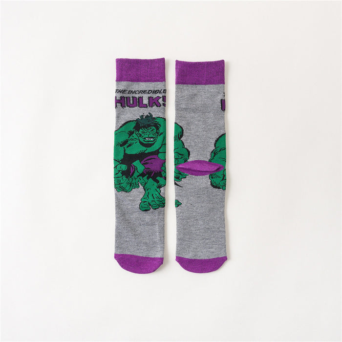 Wholesale jacquard mid-length socks trendy socks women MOQ≥5 JDC-SK-ZQB003