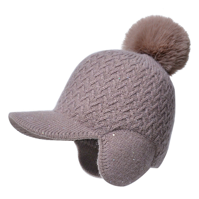 Wholesale Hat Rabbit Hair Blend Thickened Peaked Ear Guards MOQ≥2 JDC-FH-BG015