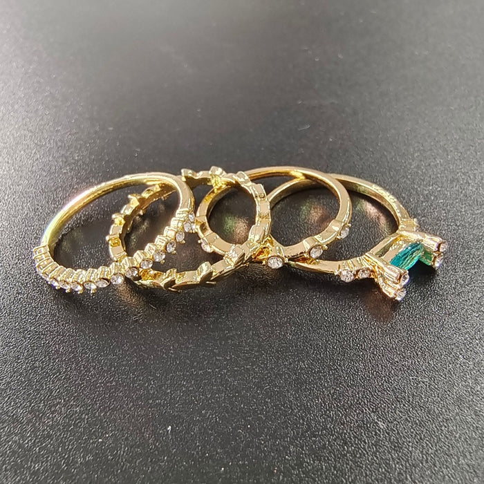 Wholesale Rings Alloy Set of Four Diamonds JDC-RS-ChenR94