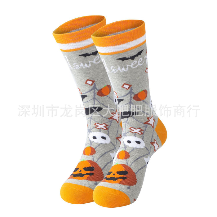 Wholesale Socks Halloween Cotton Pumpkin JDC-SK-DFF005