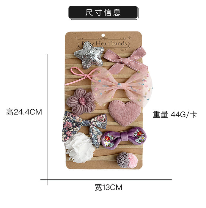 Wholesale baby sweatband female cute princess headband bow MOQ≥3 JDC-HD-AMSR001