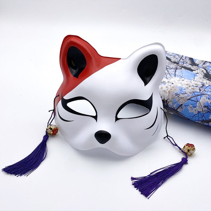 Wholesale Mask PVC Halloween Ball Half Face Fox Cat Eye Mask MOQ≥2 JDC-FM-Aoshun004