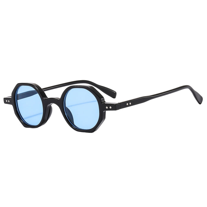 Wholesale Sunglasses PC Retro Round Outdoor Sunscreen Anti-Blue Light Frame MOQ≥2 JDC-SG-MinL003
