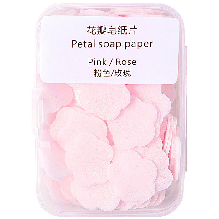 Wholesale Mini Petal Soap Tablets Portable Boxed Hand Wash Tablets JDC-HWT-Zhuoya001