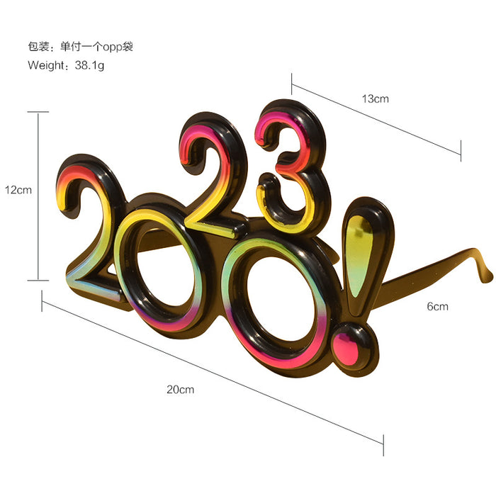 Wholesale Sunglasses PC 2023 Digital Glasses Modeling New Year's Eve Celebration Party JDC-SG-SFY003