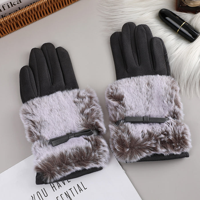 Wholesale Gloves Wool Fleece Warm Cycling Touchscreen JDC-GS-XTian004