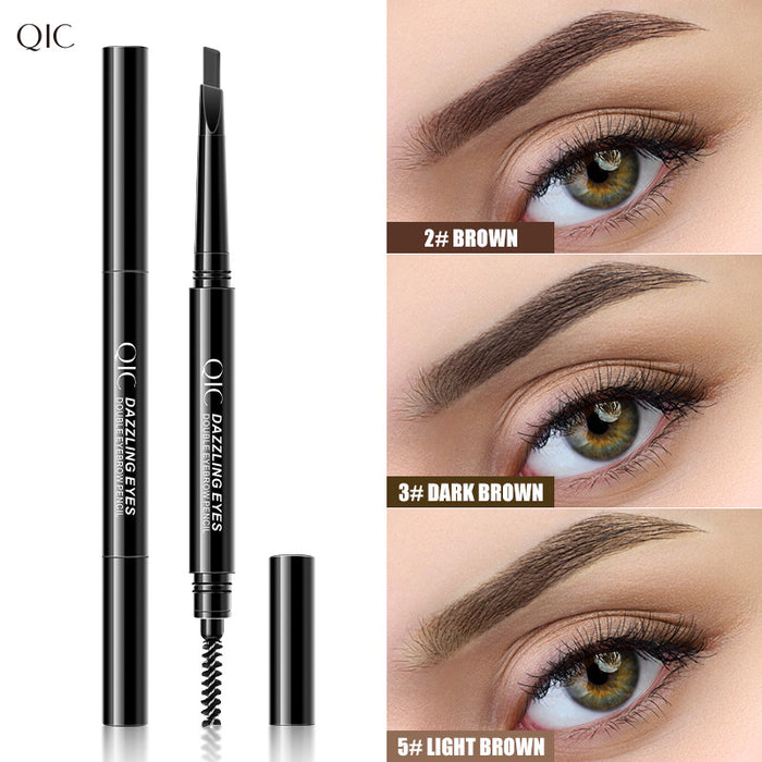 Wholesale eyebrow pencil double-ended triangle waterproof sweatproof not easy to fade MOQ≥3 JDC-EP-mlzd001