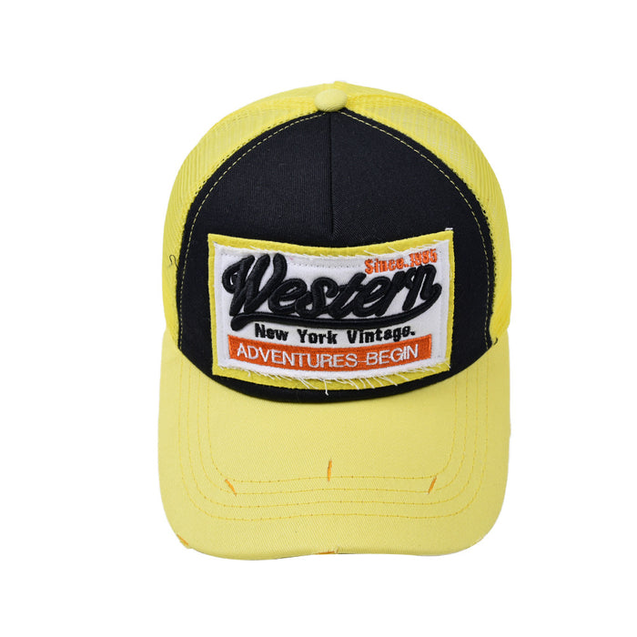 Wholesale Patch Baseball Mesh Cap Western Hat MOQ≥2 JDC-FH-WenR018