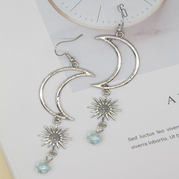 Wholesale earrings alloy star and moon combination JDC-ES-haoyu001
