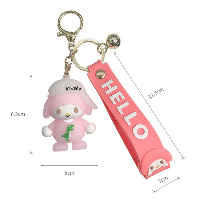 Wholesale Keychain PVC Cute Cartoon Doll Ornament JDC-KC-FeiRun083