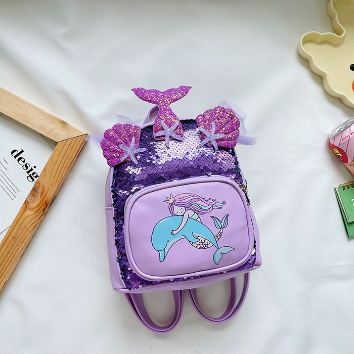 Wholesale Backpack PU Sequin Cute Cartoon Kids Bag JDC-BP-Tongyi003
