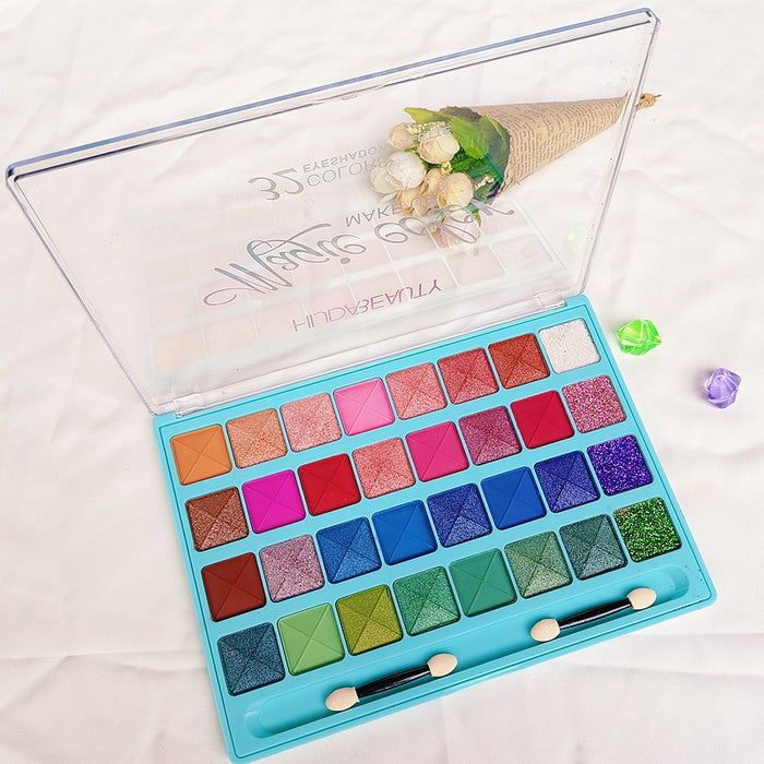 Wholesale 32 Color Plastic Box Color Eyeshadow Palette MOQ≥3 JDC-EY-QinN031