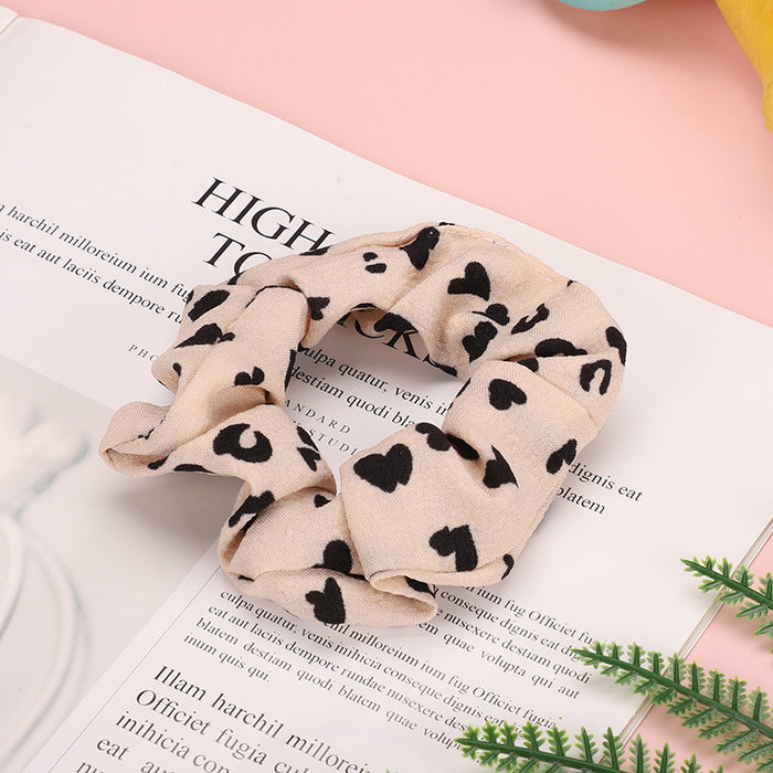 Wholesale hair rope cloth leopard polka dots JDC-HS-MDL005