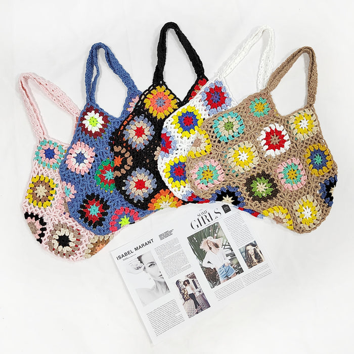 Wholesale Acrylic Braided Ethnic Style Handbag JDC-HB-Yimei001