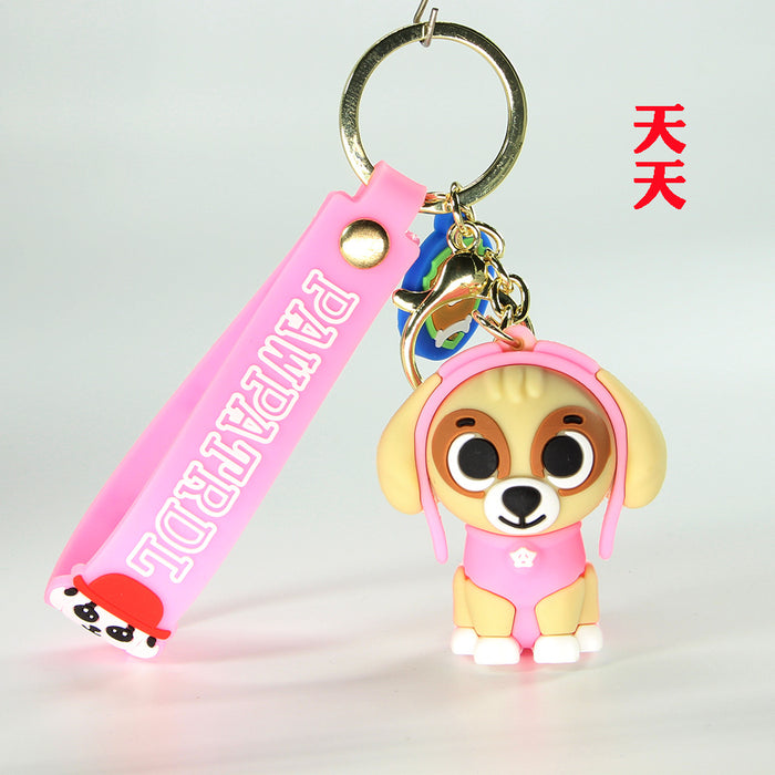Wholesale Cartoon Dog PVC Soft Rubber Keychain MOQ≥2 JDC-KC-ShengH002