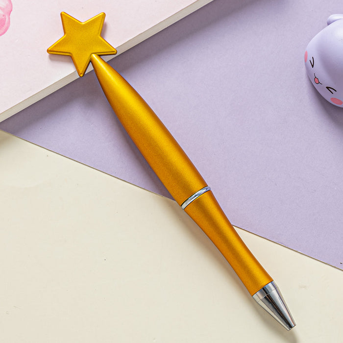 Wholesale Ballpoint Pen Plastic Creative Stars Multicolor Turning JDC-BP-HongD012
