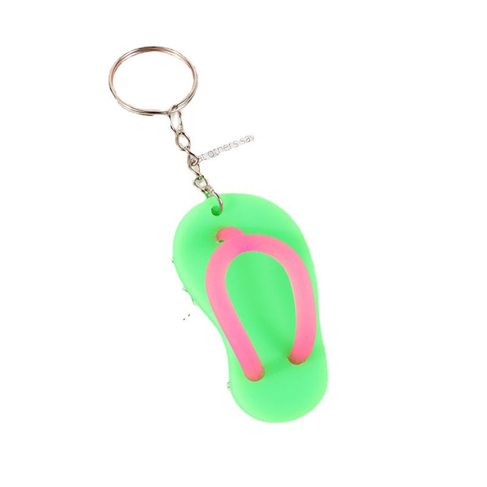Wholesale Keychains pvc soft rubber slippers MOQ≥20 JDC-KC-MJue001