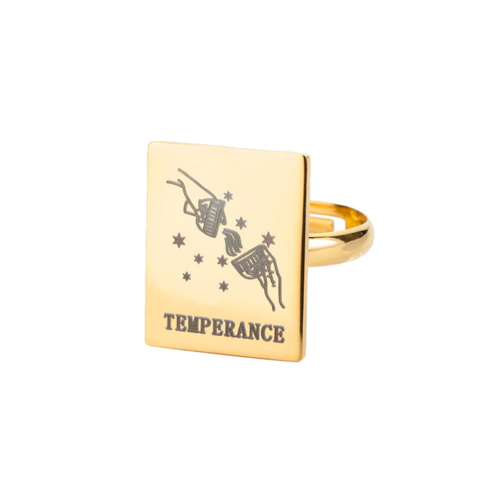 Wholesale Ring Tarot Stainless Steel JDC-RS-MJ004