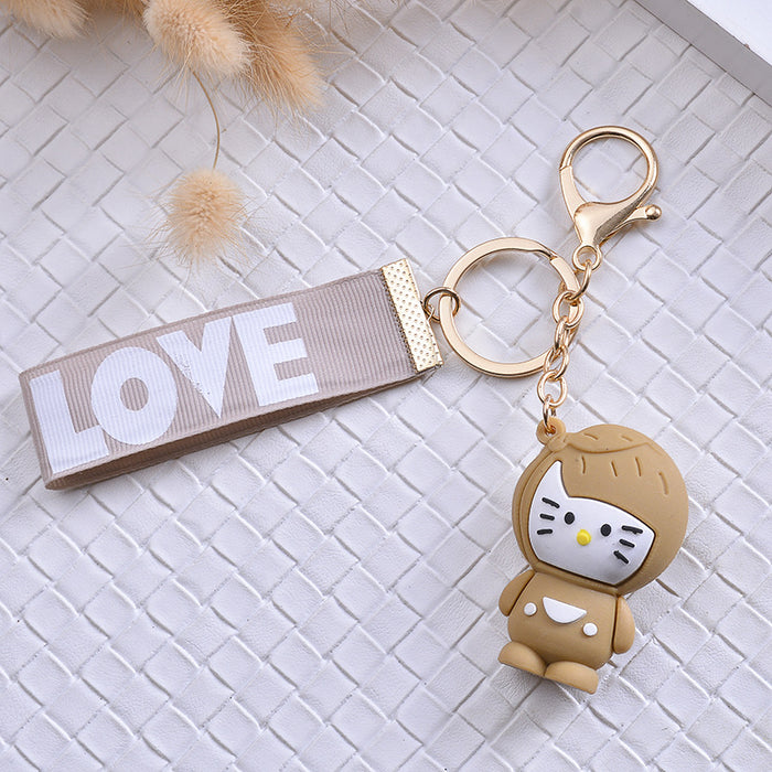 Wholesale twelve constellation cartoon 3D doll keychain MOQ≥2 JDC-KC-HYang003