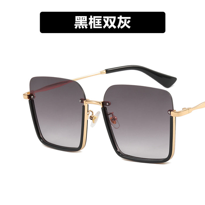 Wholesale Sunglasses Resin Retro Black Large Square Anti-UV JDC-SG-KD186